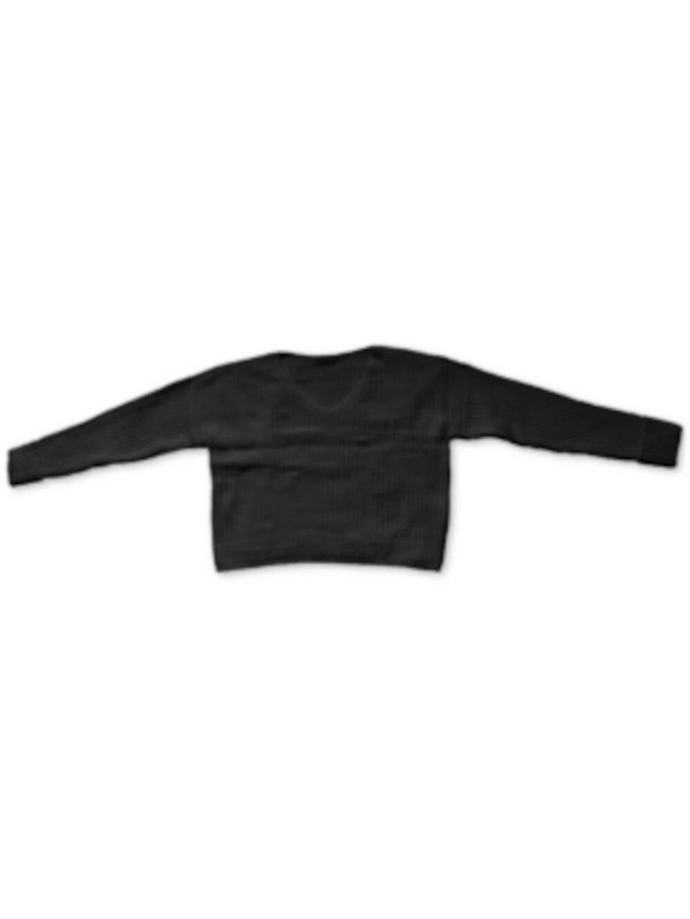 Bar III Womens Sweater Size XL Cuffed V Neck Long Sleeves Pullover Black